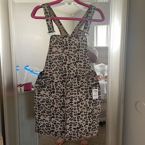 Charlotte Russe leopard overalls